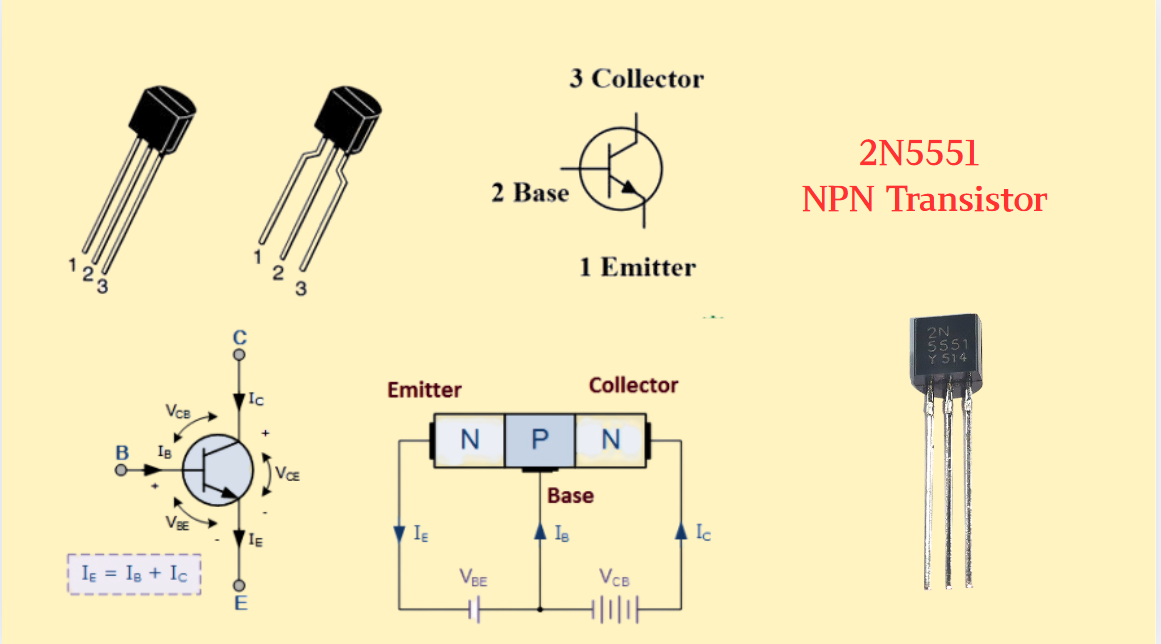 2N5551 NPN Transistor:Features,Applications,Datasheet and Pinout